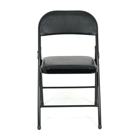 Стул складной Secret De Maison FOLDER (mod. 032) каркас металл, сиденье и спинка и экокожа, 41*51*76 см, черный