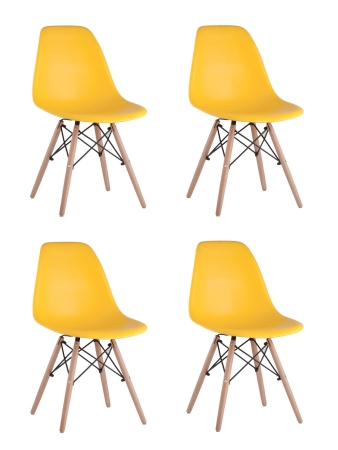 Стул DSW желтый 4 шт.