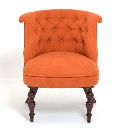 Кресло Бархат темный тон, G08 - морковный