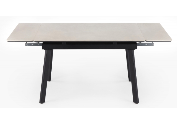 Керамический стол Норман 120(180)х80 carmen light grey, черный