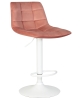Стул барный TAILOR белый пудрово-розовый велюр MJ9-32 Стул барный TAILOR белый пудрово-розовый велюр MJ9-32