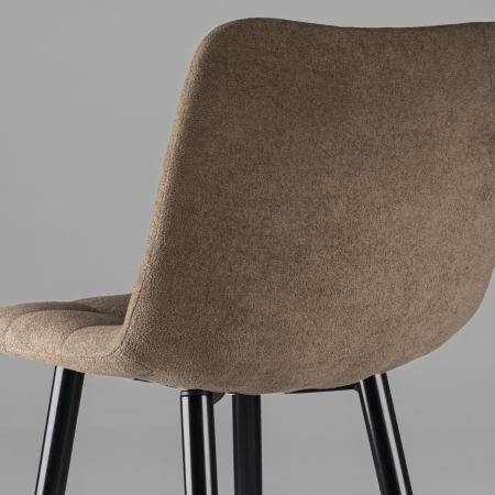 Стул полубарный Base букле коричневый MOSS 292 60см