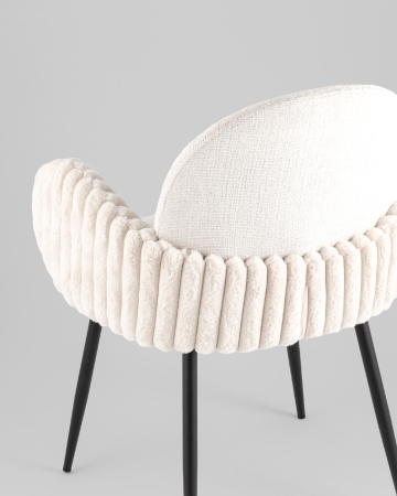 Стул обеденный Wave Stripes букле светло-серый