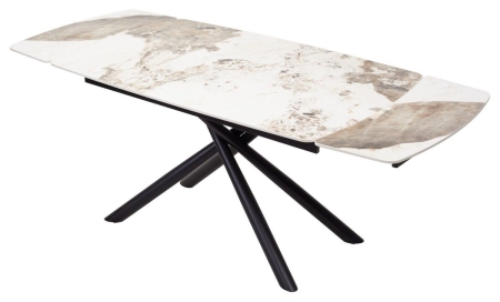 Стол RIVOLI 140 GLOSS LUXURY PANDORA SINTERED STONE, BLACK