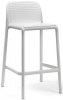 Стул пластиковый полубарный Nardi Lido Mini белый