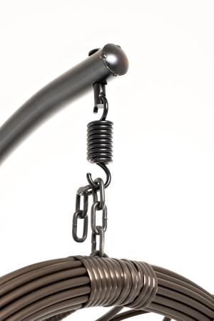 "Венеция" подвесное кресло-кокон из искусственного ротанга, цвет бронзовый с бежевой подушкой "Венеция" подвесное кресло-кокон из искусственного ротанга, цвет бронзовый с бежевой подушкой