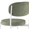 Стул Maso букле зеленый MOSS 615, белые ножки
