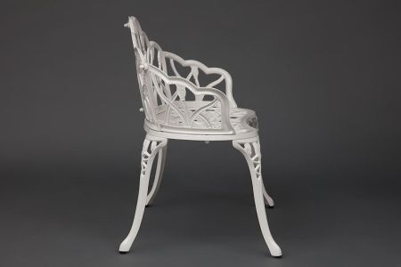 Скамья Secret De Maison Strauss (Штраус) алюминиевый сплав, 99хх56х76 см, сливочно-белый