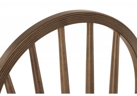 Стул деревянный Венский коричневый с твердым сиденьем без подлокотников