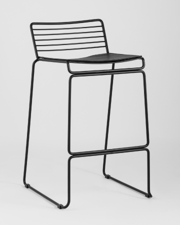 Стул полубарный DANNY черный, с черной подушкой 4 шт.