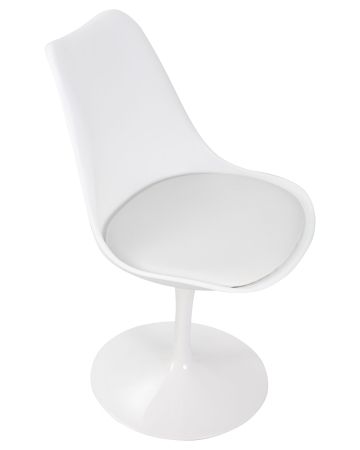 Стул обеденный TULIP белое основание, белый W-02