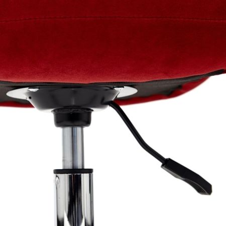 Кресло STYLE, флок, бордовый