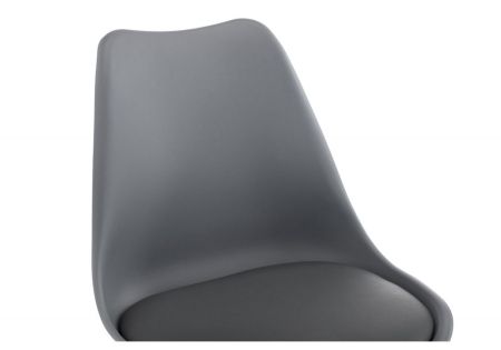 Стул деревянный Bonus темно-серый, черный