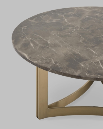 Журнальный столик Кассия 90*90 см темная керамика