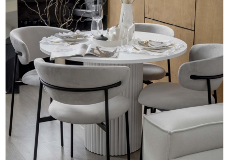 Стол деревянный Барел 110 белый, белый