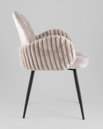 Стул обеденный Wave Stripes букле серый