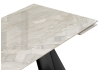 Керамический стол Хорсборо 140(200)х80х79 серый, черный