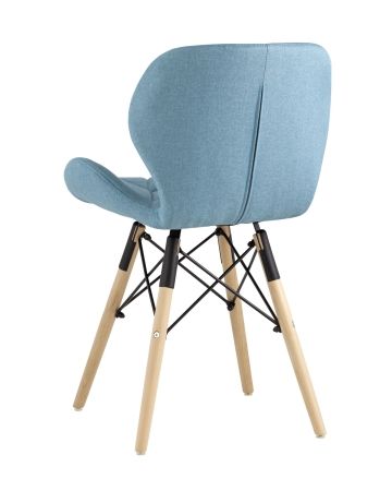 Стул Бон рогожка голубой