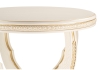 Журнальный стол Луис круглый слоновая кость, золото