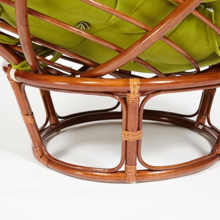 Кресло "PAPASAN" 23/01 W, с подушкой, орех, флок олива 23