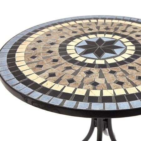 Стол Secret de Maison ROMEO (PL08-1070-1-GBRN) металл, 60х72 см, черный, плитка "ASTRA"