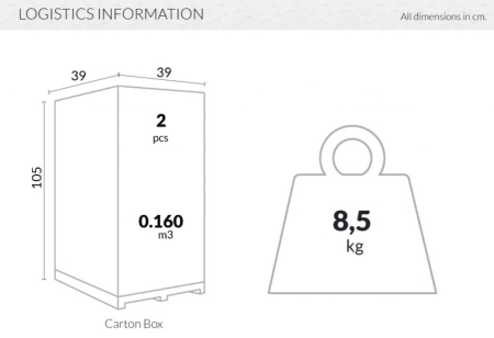 Табурет прозрачный полубарный Fox 65