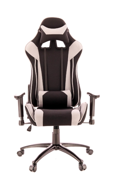 Игровое компьютерное кресло Lotus S4 ткань серый
