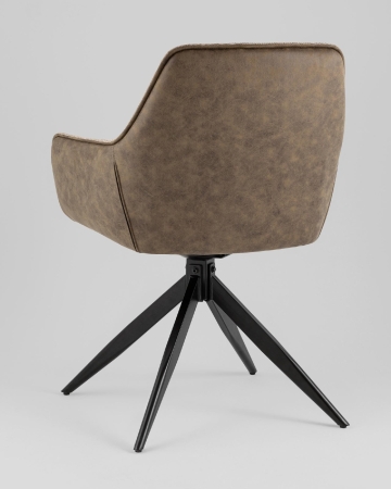 Стул обеденный Alba экокожа коричневый