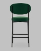 Стул полубарный Бриф DD велюр зеленый