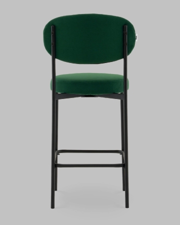 Стул полубарный Бриф DD велюр зеленый