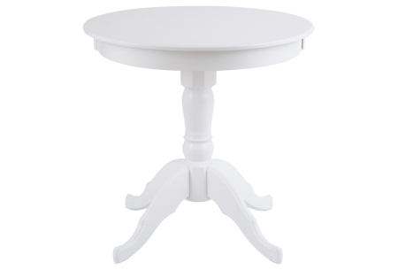 Стол обеденный не раздвижной Круглый-80 белая эмаль