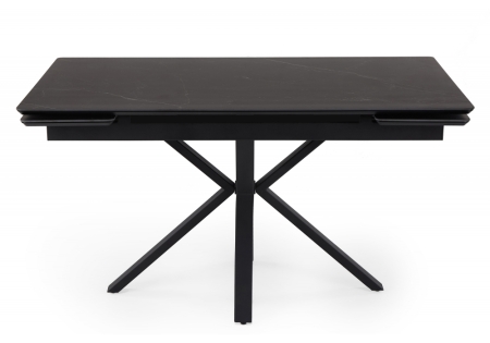 Керамический стол Старлайт 120 (180) х 80 shakespeare black, черный