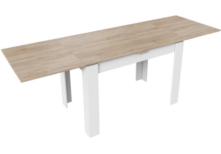 Стол деревянный Промо Тип 4 белый, дуб сонома светлый
