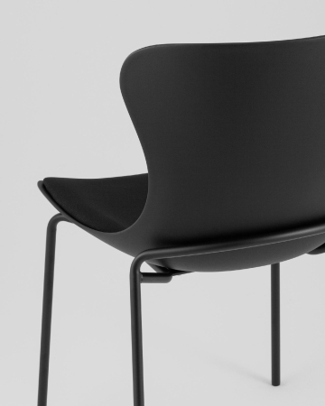 Стул Shaya с подушкой пластик черный