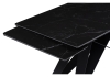 Керамический стол Блэкберн 140(200)х80 черный мрамор shakespeare black, черный