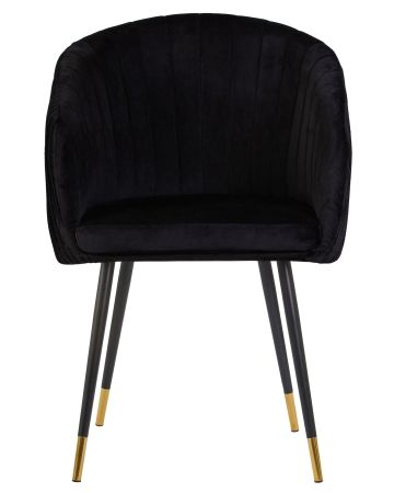 Стул обеденный MARY черный велюр 1922-21