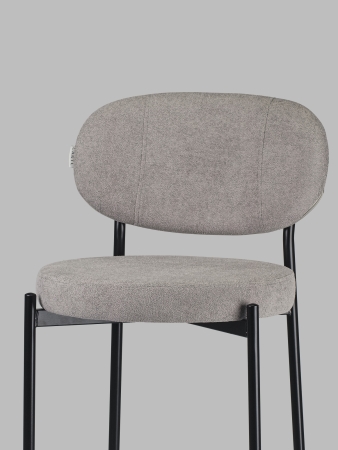 Стул полубарный MASO букле серый MOSS 960