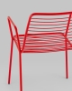 Стул с подлокотниками Дели металл красный