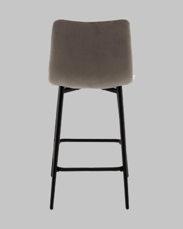 Стул полубарный Одди Diamond велюр темно-серый