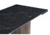 Керамический стол Монерон 180(240)x90 черный кварц, орех кантри
