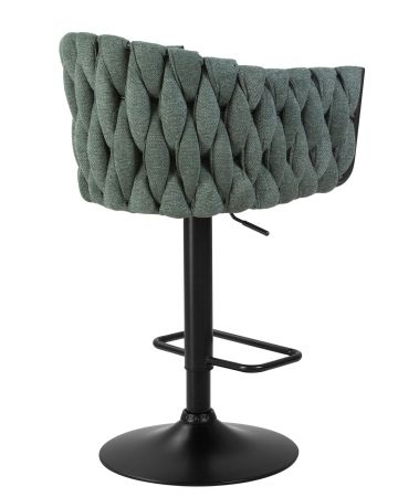 Стул барный LEON зеленая ткань LAR 275-23