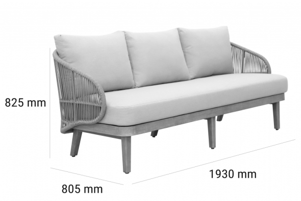 Комплект деревянной мебели Tagliamento Mali светлое дерево