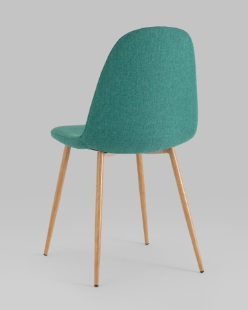 Стул Валенсия SN зеленый с ножками под дерево