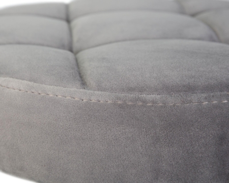 Набор 2 шт Табурет барный BRUNO BLACK, серый велюр (MJ9-75)