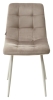 Стул CHILLI G108-10 светлый кварц, белый каркас, велюр