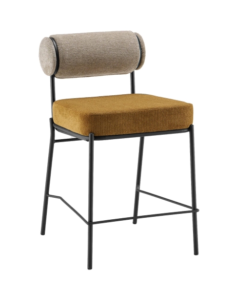 Стул полубарный Ponpoun бежевый терракотовый