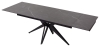 Стол FORIO 160 MATT BLACK MARBLE SINTERED STONE, BLACK