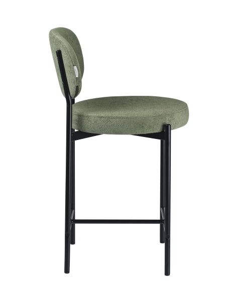 Стул полубарный MASO букле зеленый MOSS 615