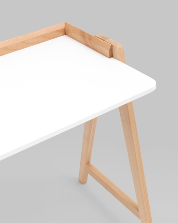 Стол письменный Pyramid 118*53 белый/светлое дерево