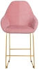 Кресло полубар Kent Розов/Линк золото